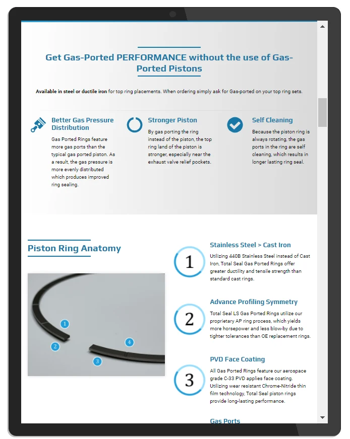 Technical Product Page — Digital Throttle landing page example